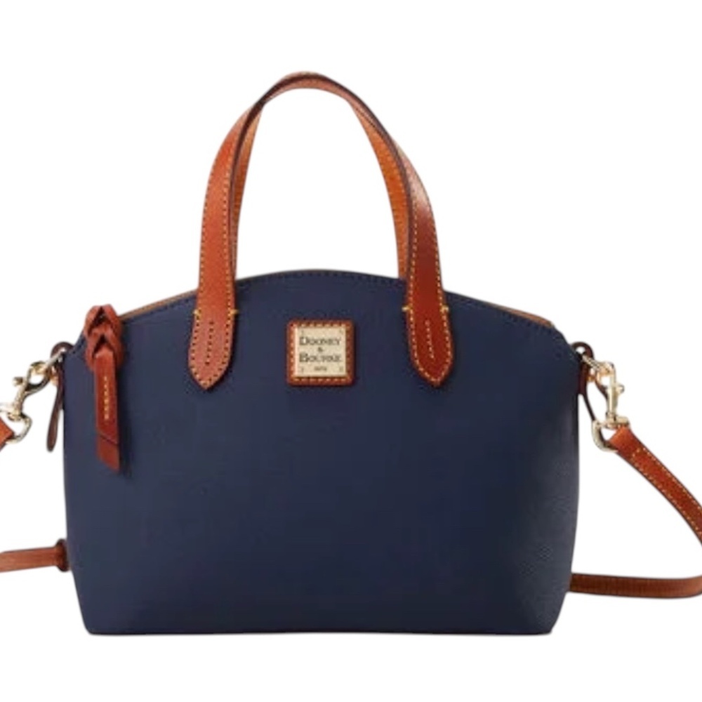Dooney & Bourke Navy Kirby Ruby CrossBody Top Handle Bag In Navy. Msrp $208